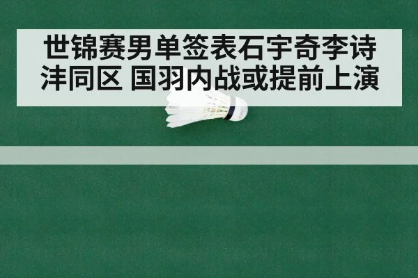 badminton world championship draw